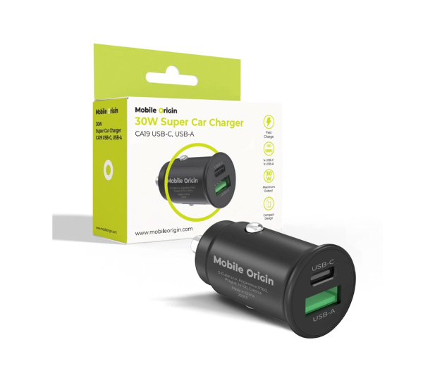 Mobile Origin Super Car Charger 30W CA19 - USB-C, USB-A - 1456658 - zdjęcie